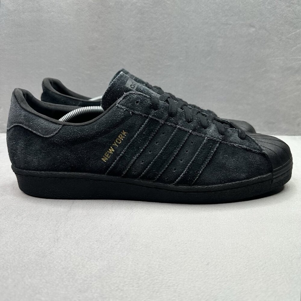 adidas Superstar 80s 'NYC' Mens Size 13 Shoes Black New York City Edition 2015‎
